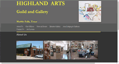 Desktop Screenshot of highlandartsguild.org