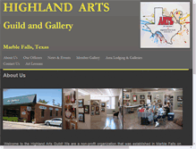 Tablet Screenshot of highlandartsguild.org